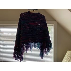 handmade multicolour poncho